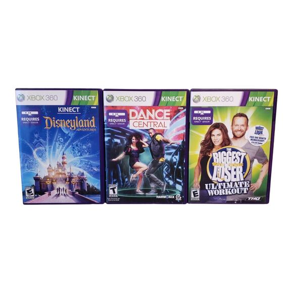 Kinect Sensor for Xbox 360 & 3 Kinect & Game LOT Bundle Tested Works - Picture 9 of 16